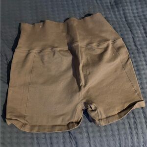 Women’s High-Waist Brown Bike Shorts